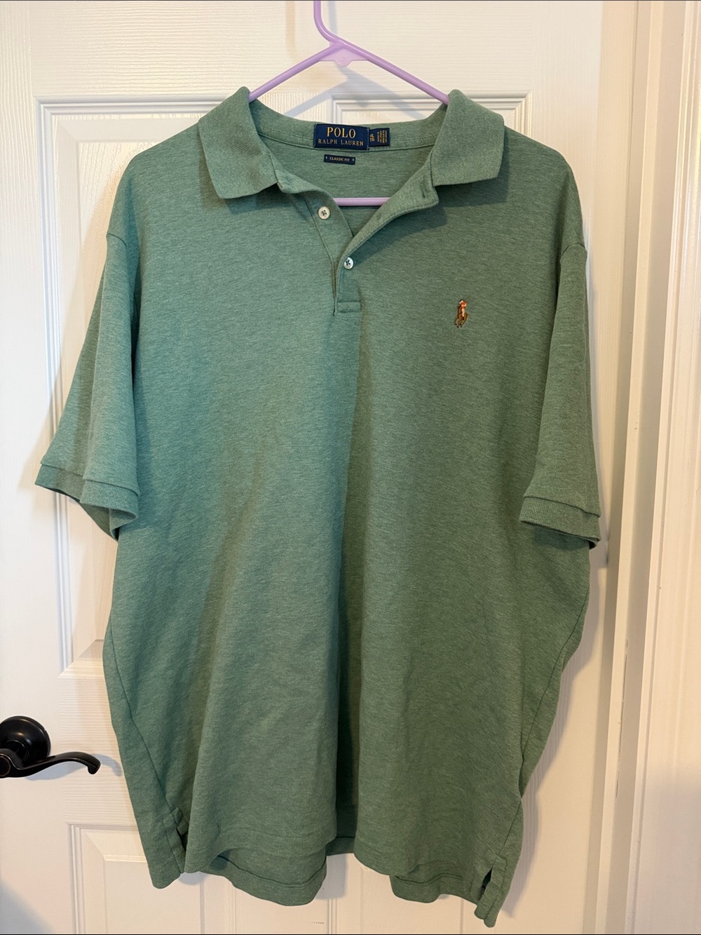 Polo by Ralph Lauren Green Short-Sleeve Polo with Embroidered Pony